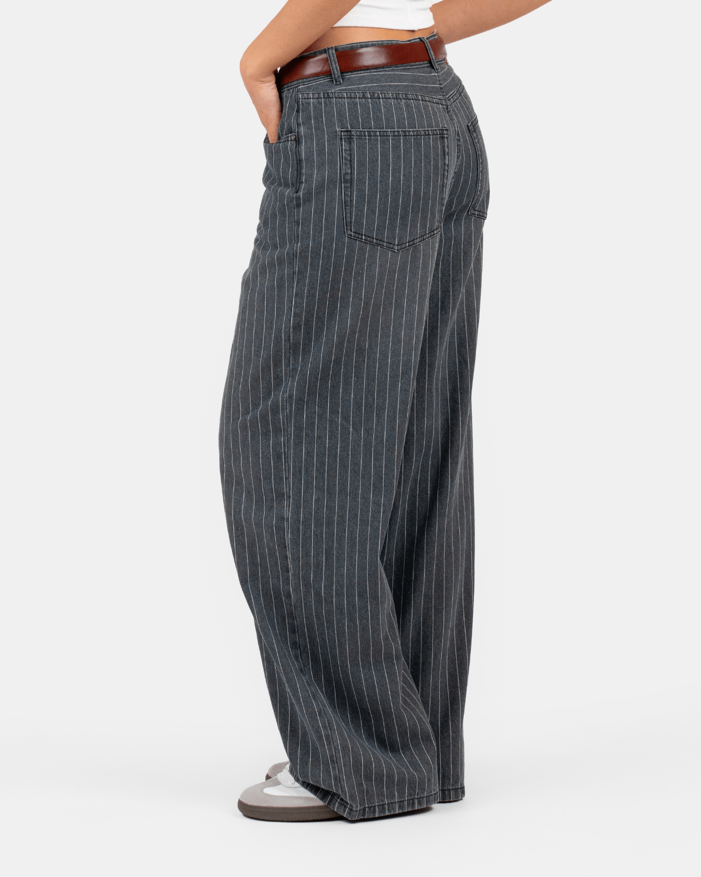 Baggy Denim Jeans Washed Pinstripe | Skagen - clothing.dk